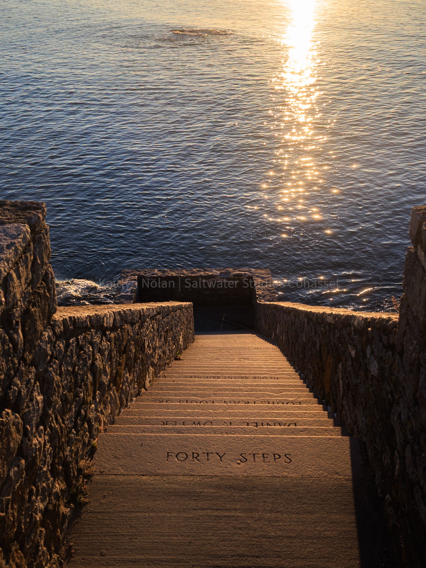 Blank Greeting Card - Newport 40 Steps - Singular Card and Envelope - Coastal Stationery
