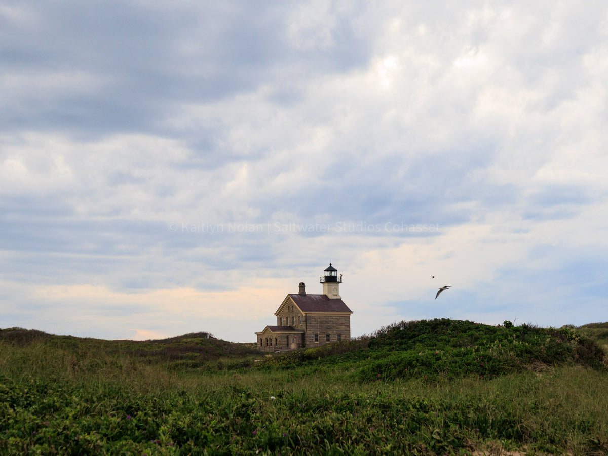 North Lighthouse, Block Island Sunset Coastal Fine Art Photo Print