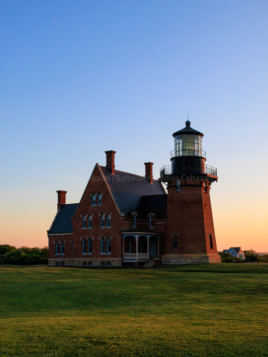 Blank Greeting Card - Southeast Lighthouse Block Island - Singular Card and Envelope - Coastal Stationery