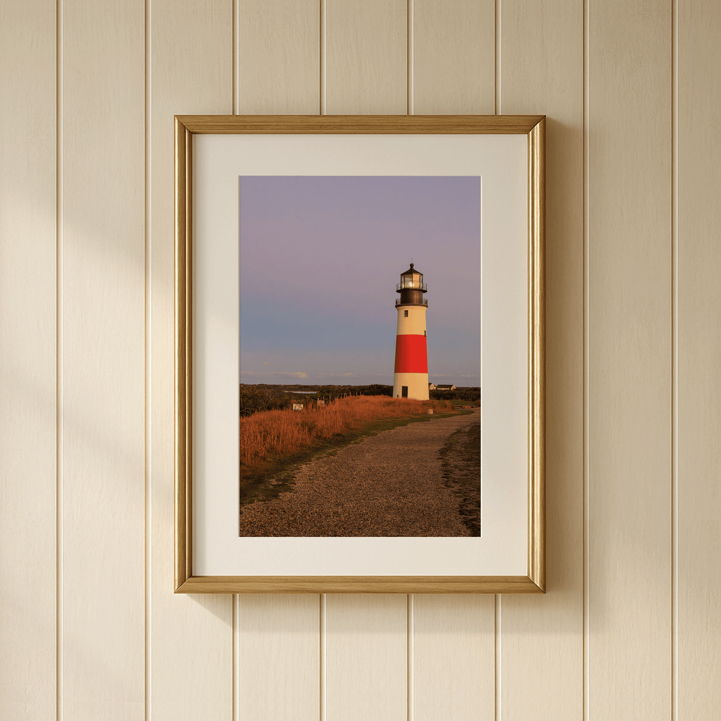 "Sankaty Sunrise Road" - Photo Print, Sankaty Lighthouse, Nantucket