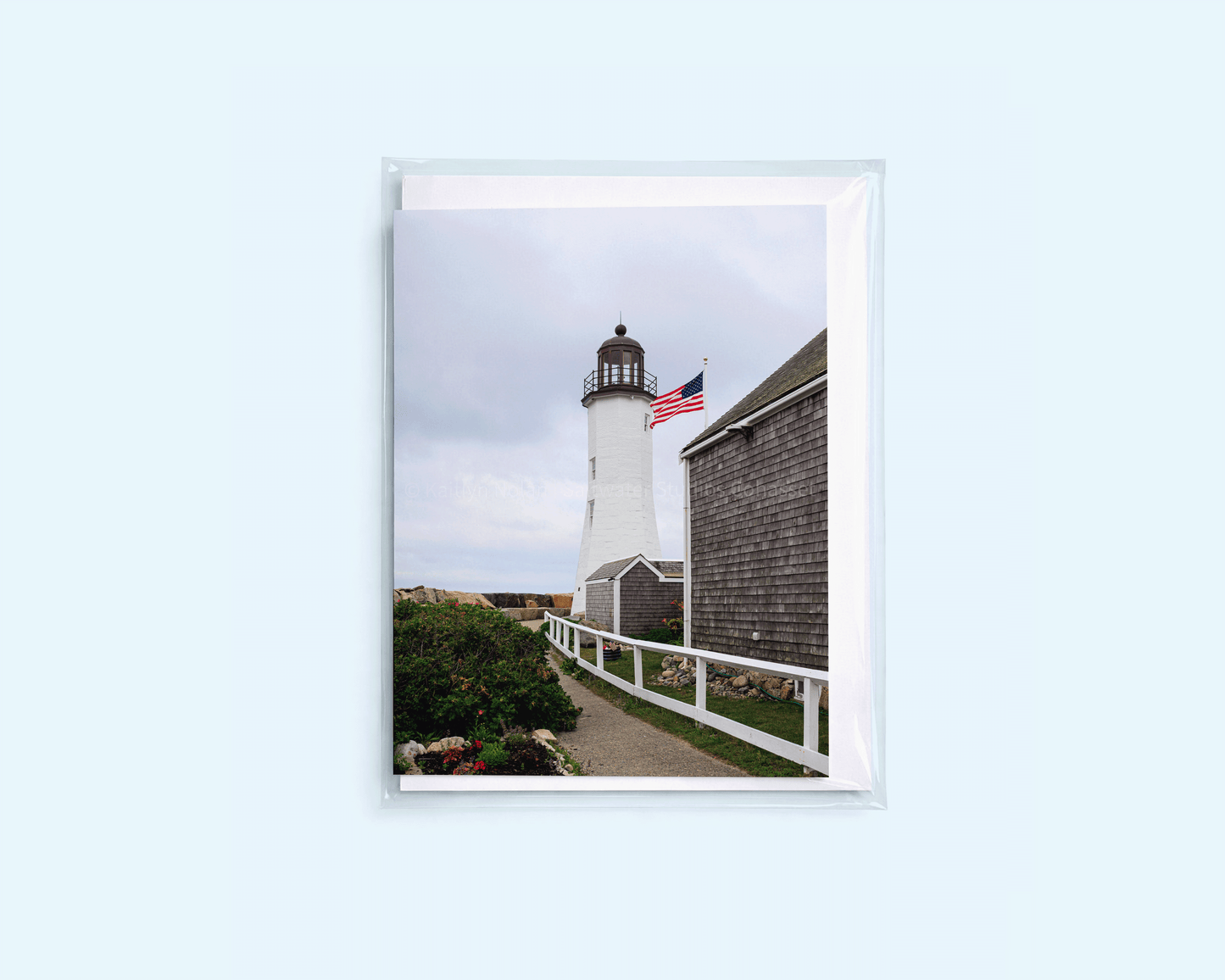 *SECONDS* Blank Greeting Card - Summer in Scituate - Singular Card and Envelope - Coastal Stationery (Copy) (Copy) (Copy) (Copy) (Copy)