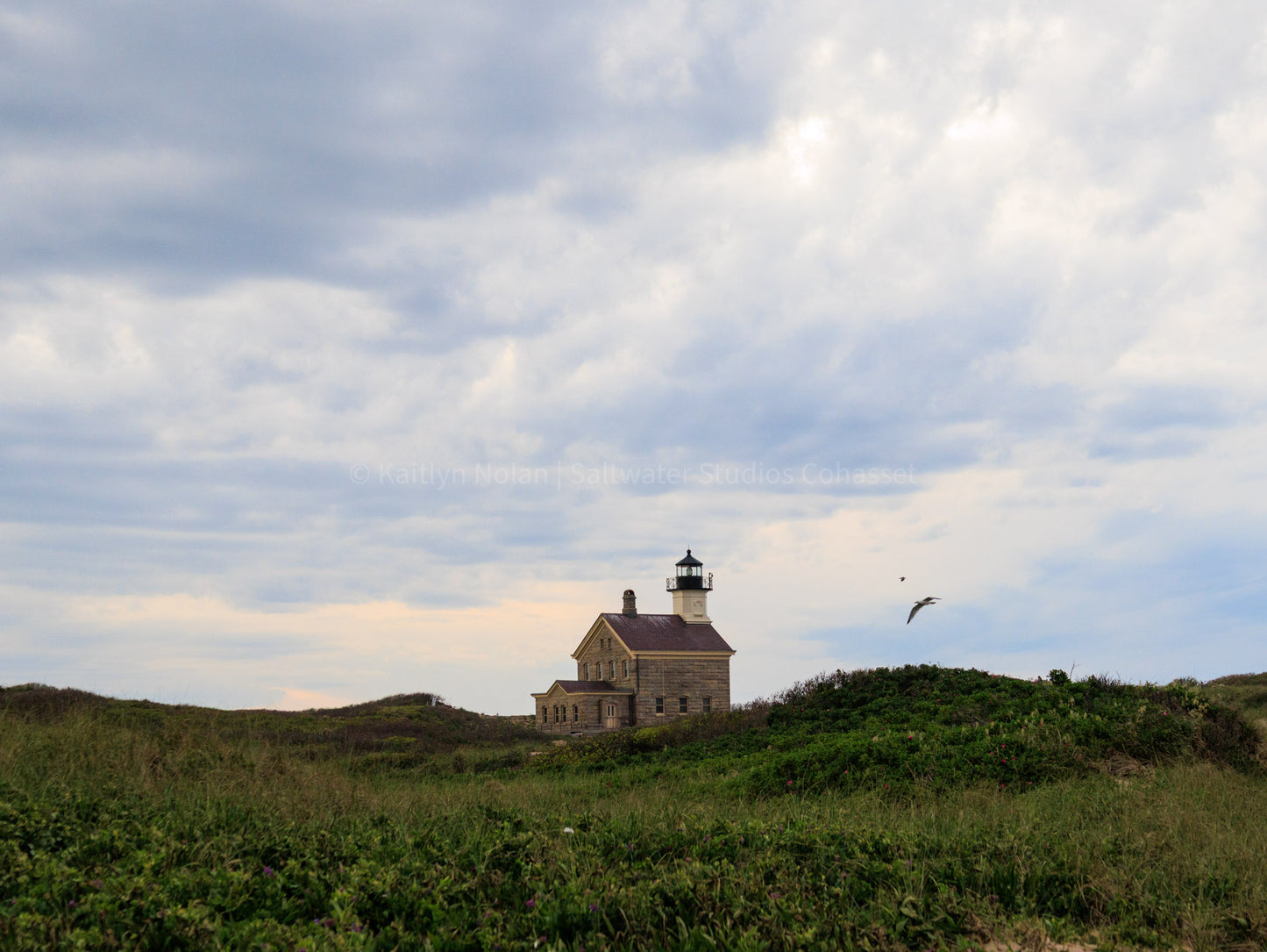North Lighthouse, Block Island Sunset Coastal Fine Art Photo Print