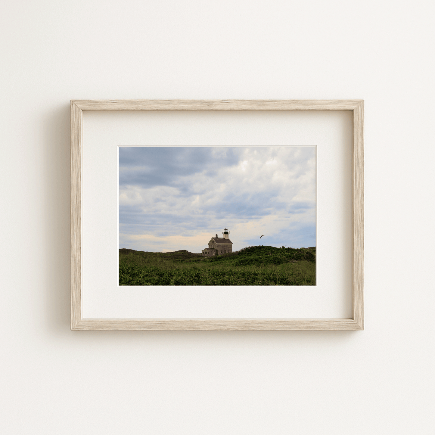 North Lighthouse, Block Island Sunset Coastal Fine Art Photo Print (Horizontal Orientation)