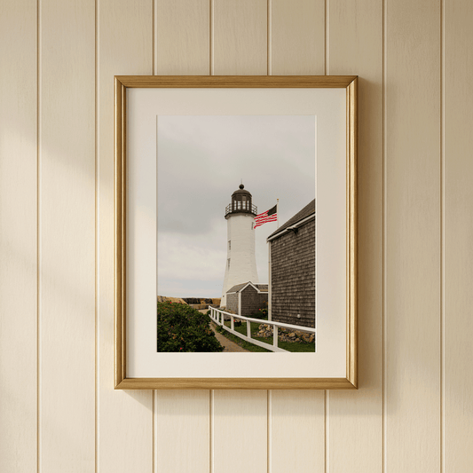 "Scituate Light" - Photo Print, Scituate Lighthouse, Scituate, Massachusetts